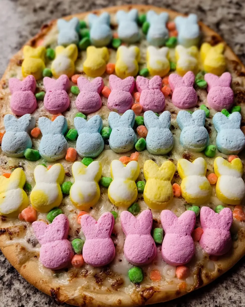 Peeps and Pastel MM Egg Pizza: An Easy Indulgence at Home