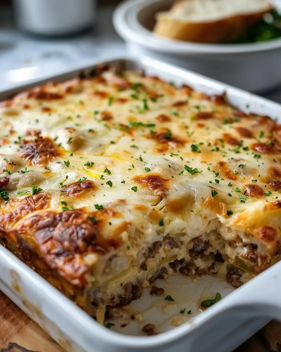 Layered Reuben Casserole Bake: Cheesy Deli Style Dinner Delight