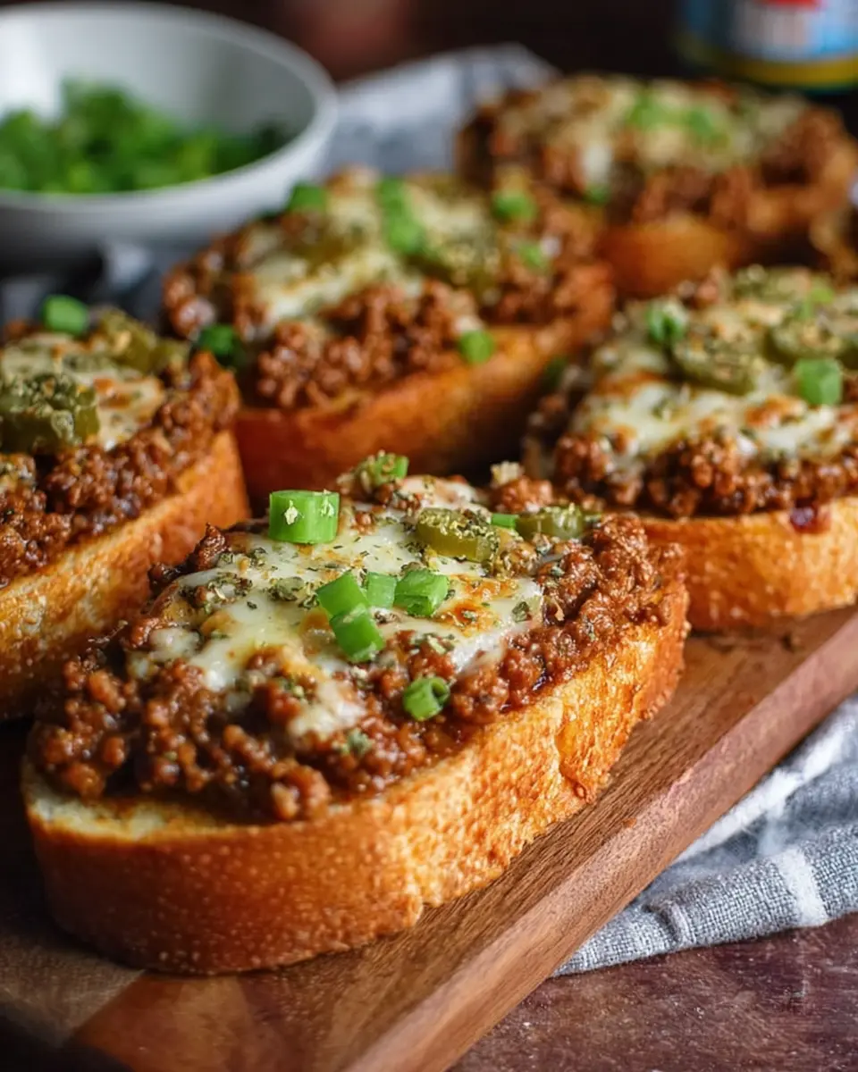 Mississippi Sloppy Joes on Garlic Bread: Indulgent Turkey Bacon Twist