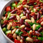 Dense Bean Salad Sun Dried Tomato Version