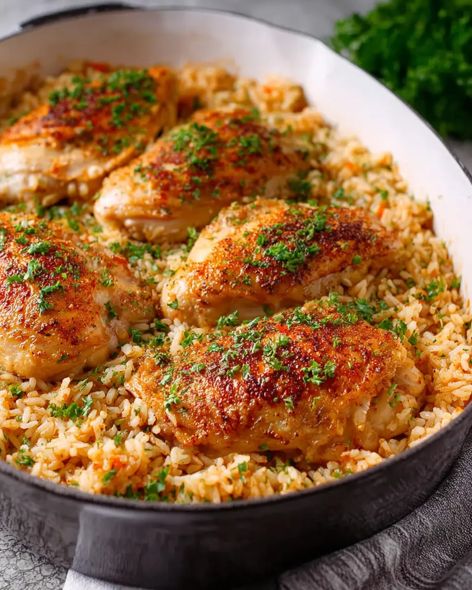 Forgotten Chicken and Rice: A Juicy Twist with Turkey Bacon