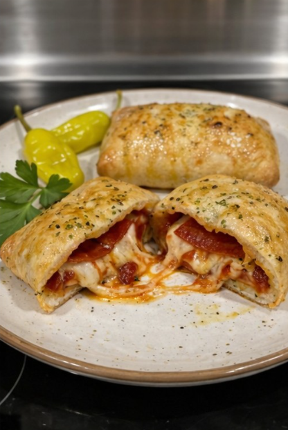 Pizza Pockets with Turkey Pepperoni: Easy Homemade Delights