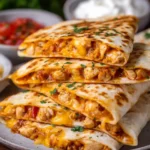 Quick and Cheesy Chicken Quesadilla