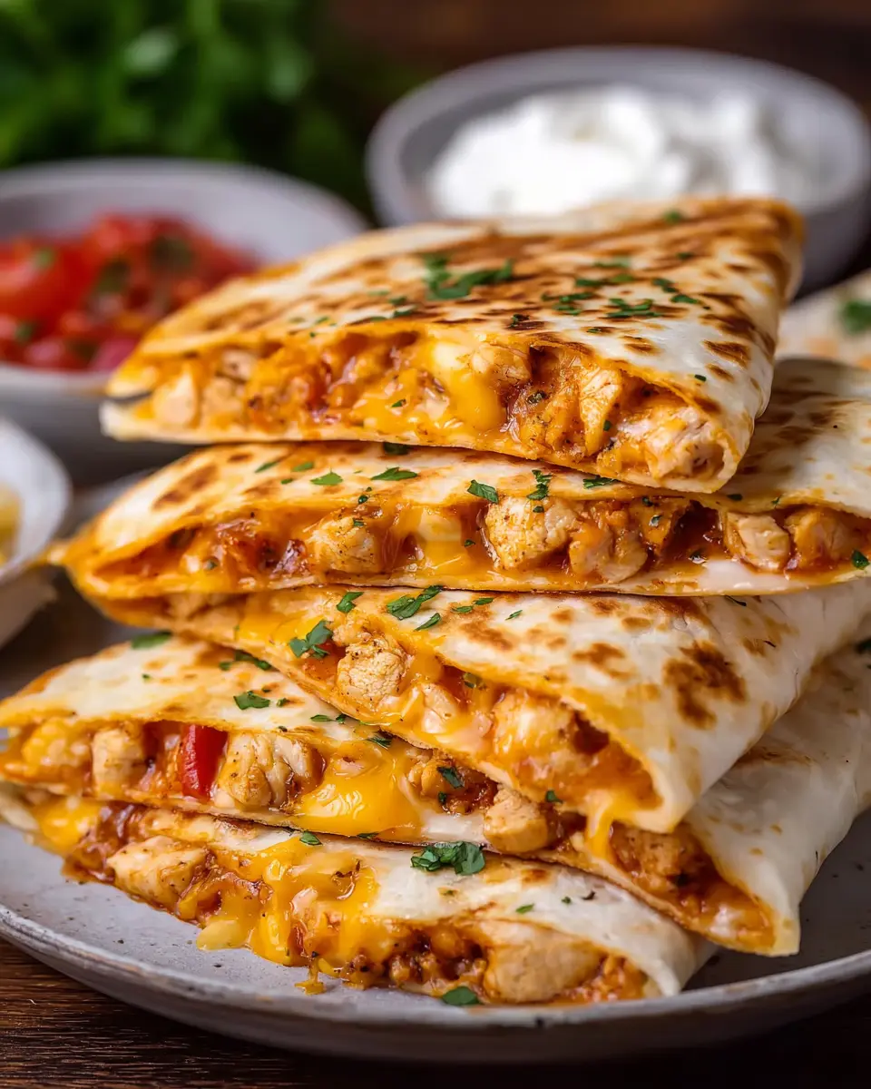 Quick and Cheesy Chicken Quesadilla: Quick and Easy Family Favorite
