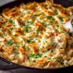 Creamy Chicken Tortilla Skillet Bake