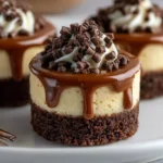 Brownie Bottom Mini Cheesecakes