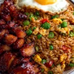 Sticky Chicken Fried Rice Plate
