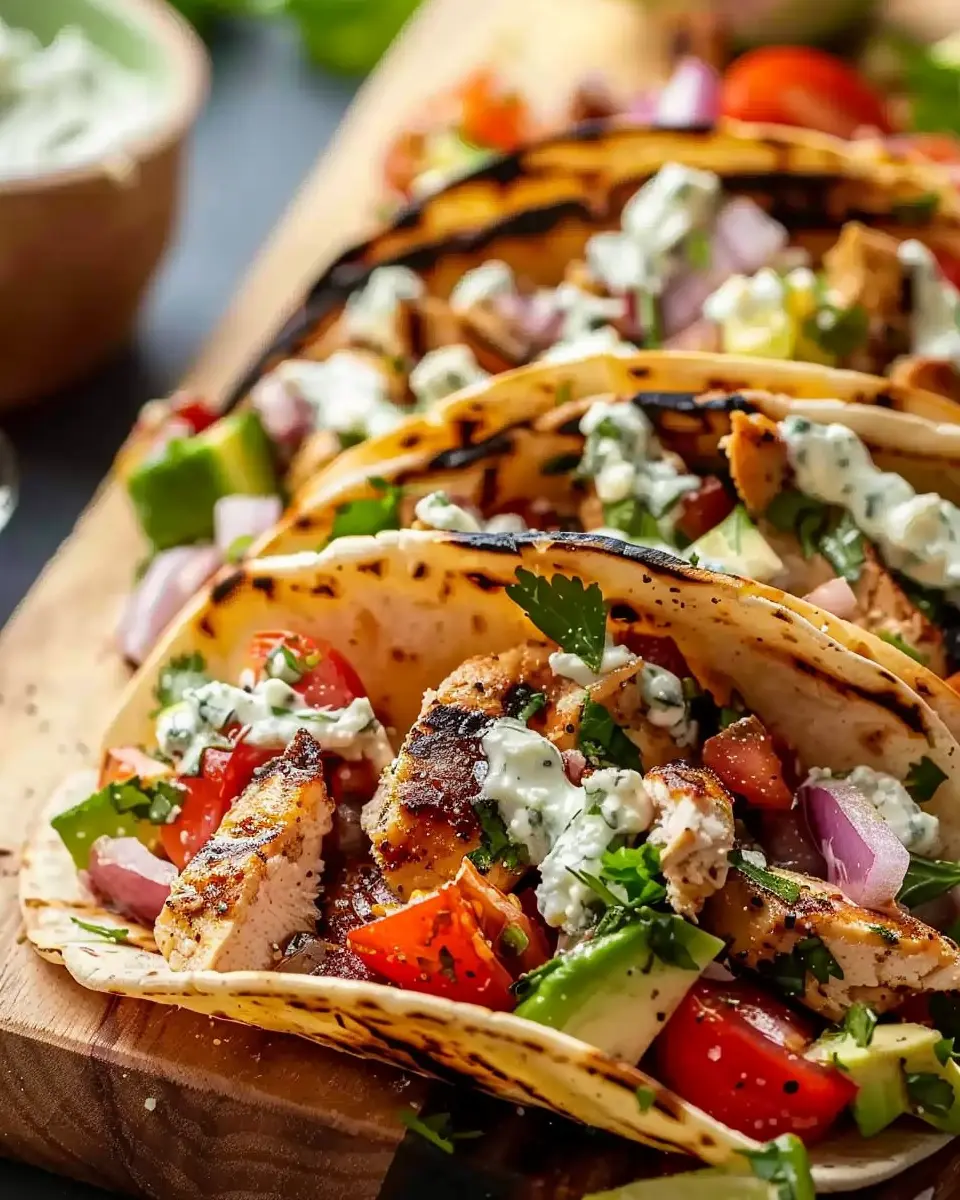 Grilled Mediterranean Chicken Tacos: Easy, Flavorful Summer Delight