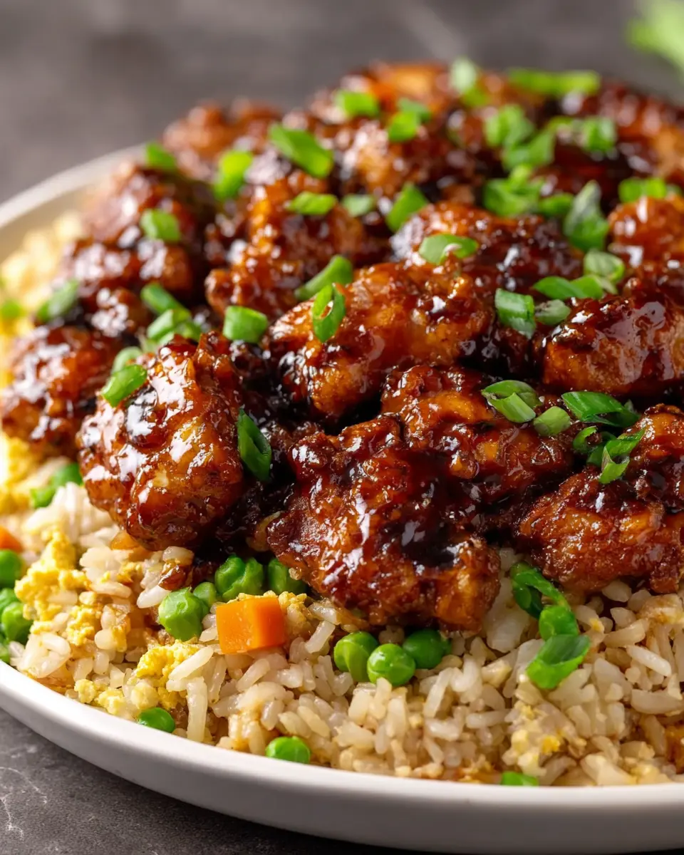 Sticky Bourbon Chicken and Fried Rice: Easy Weeknight Delight