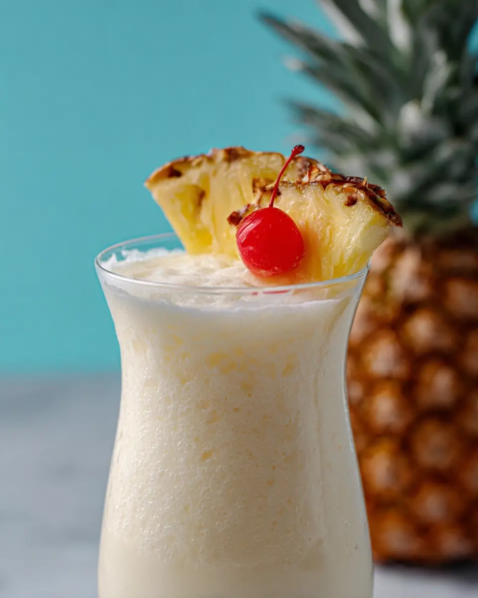 Frozen Piña Colada Bliss: Your Easy Escape to Tropical Paradise