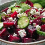 Beet Salad with Feta, Cucumbers, and Dill