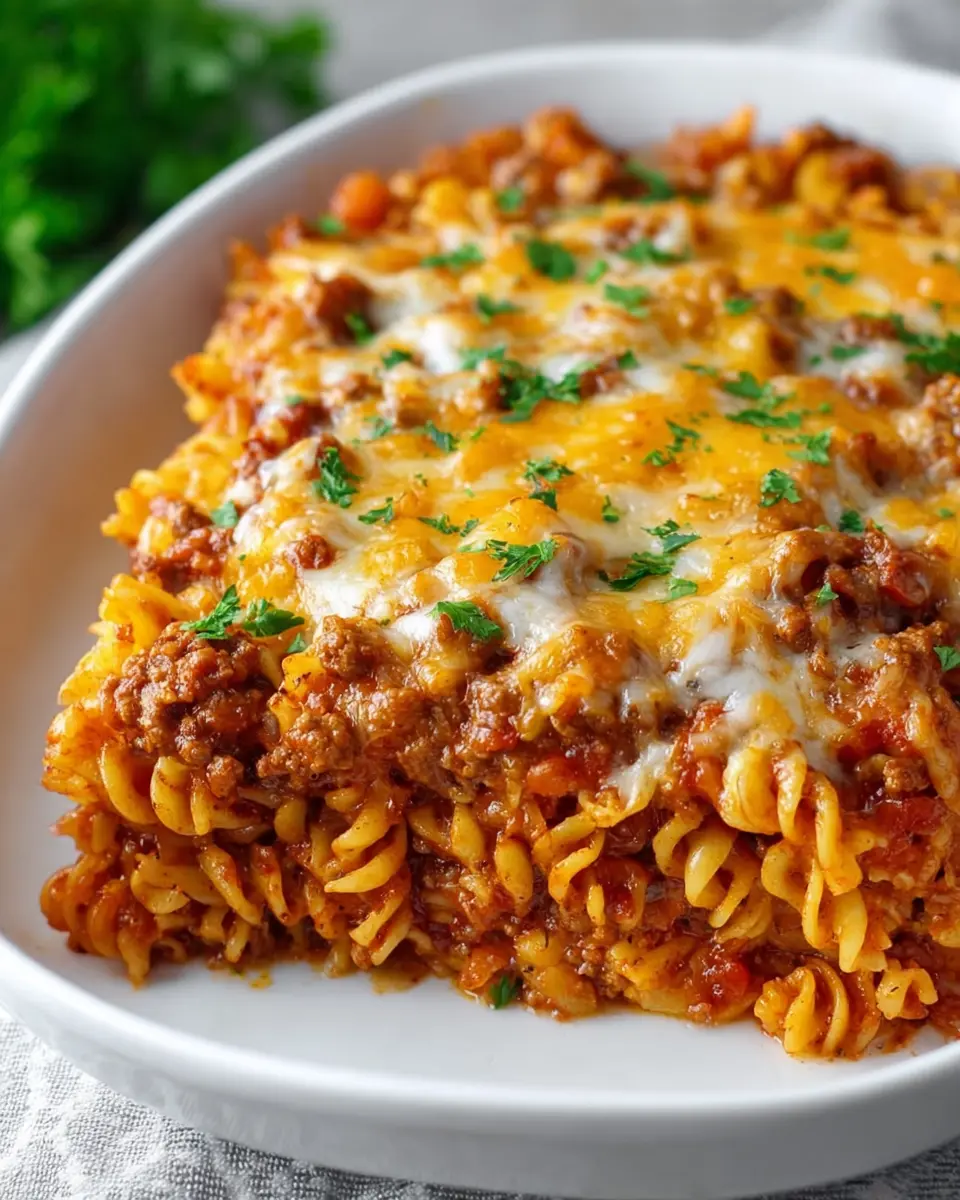 Sloppy Joe Casserole: Easy Comfort Food with Turkey Bacon Delight
