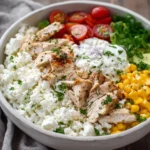 High Protein Chicken Cottage Cheese Bowl