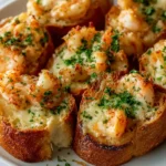 Crabby Shrimp Stuffed Garlic Bread Bombs