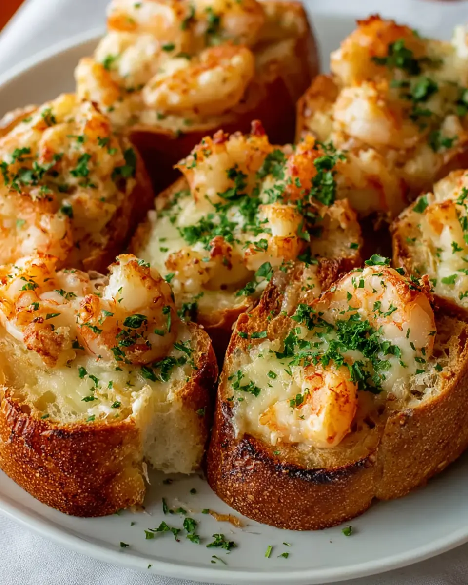 Crabby shrimp stuffed garlic bread bombs: Easy indulgence to savor