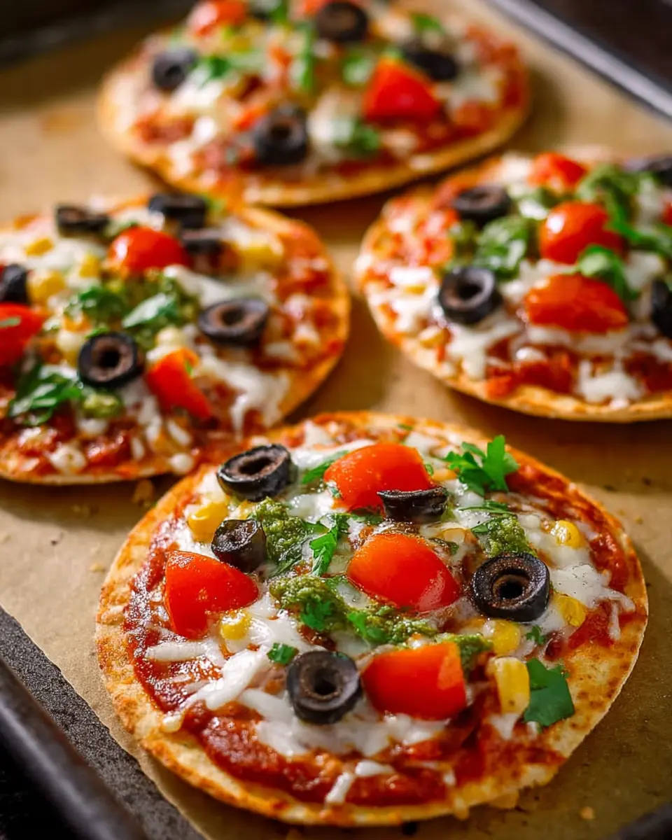 Mini Tortilla Pizzas: Easy Family-Friendly Treats with Turkey Bacon