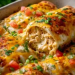Chicken Cream Cheese Baked Burritos