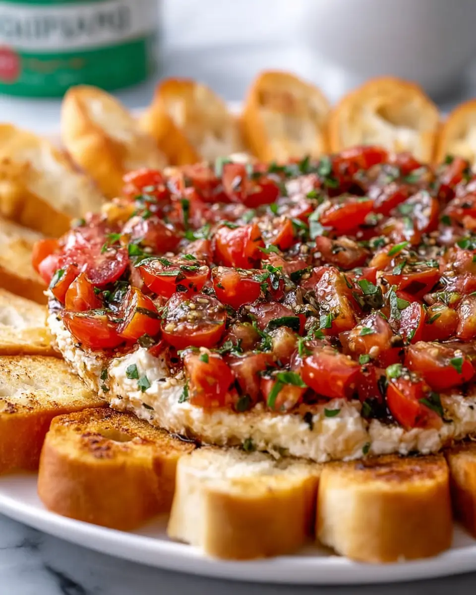 Easy Boursin Bruschetta Dip: A Delicious Twist with Turkey Bacon