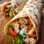 Chicken Wrap with Garlic Sauce