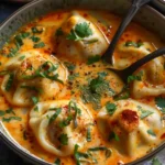 Quick Coconut Curry Soup with Dumplings