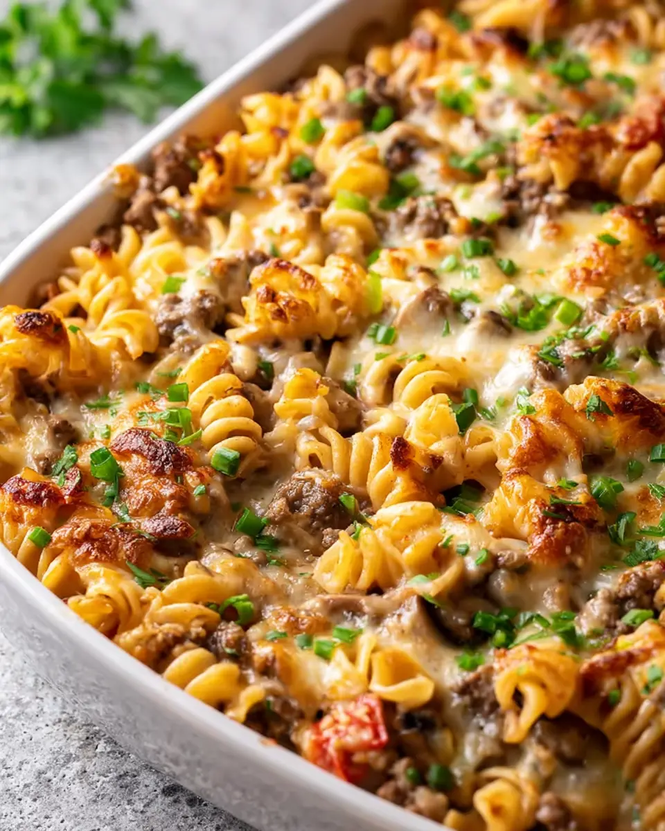 Philly Cheesesteak Pasta Casserole: Easy Comfort Food Delight