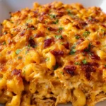 BBQ Chicken Mac and Cheese Casserole