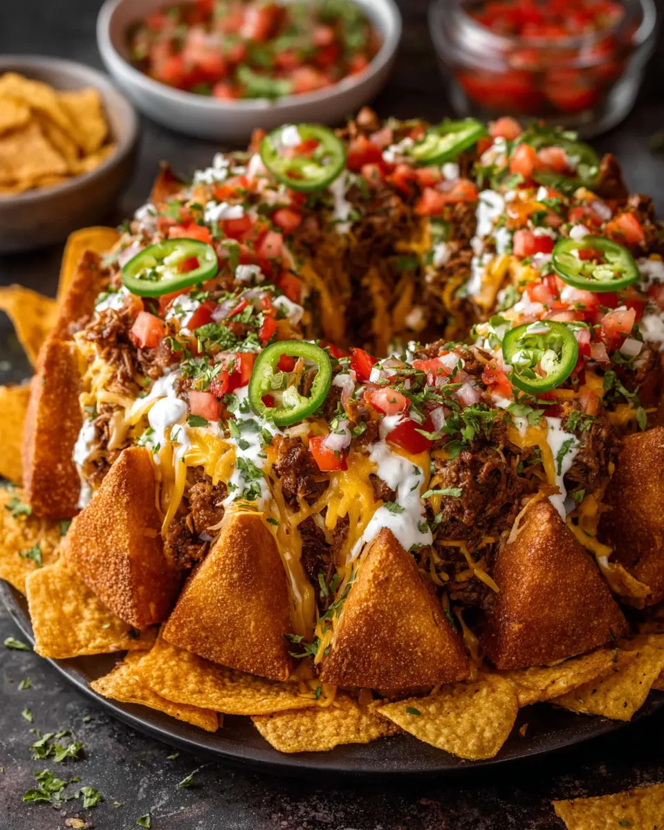Bundt Pan Doritos Locos Nachos: Easy Turkey Bacon &amp; Chicken Ham Delight