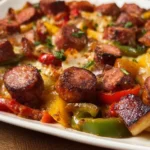 Kielbasa Sausage and Pepper Bake