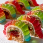 Gummy Worm Dragon Roll Dessert Sushi