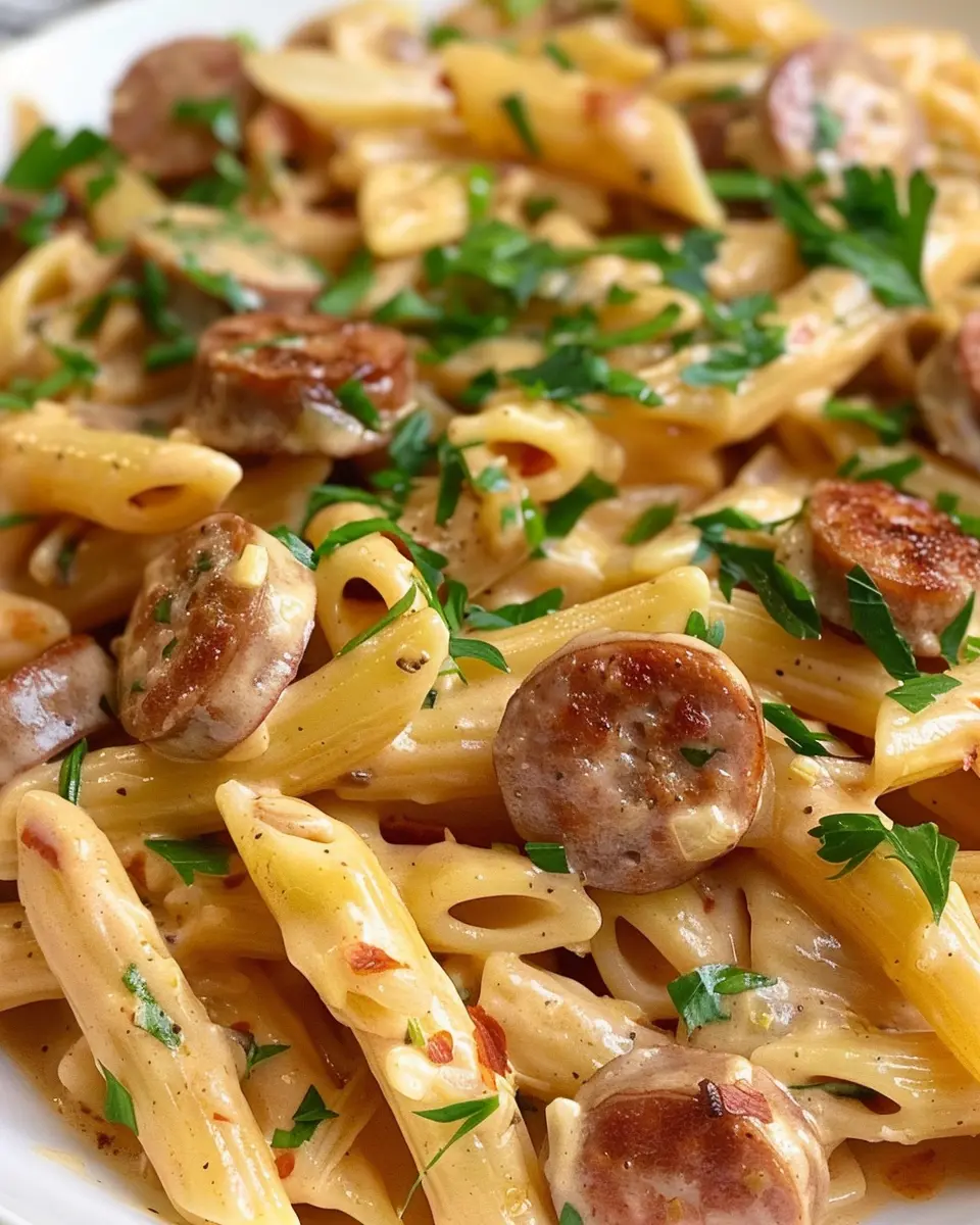 One Pot Creamy Cajun Sausage Pasta in 30 Minutes – Easy and Delicious