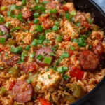 One Pot Chicken and Sausage Jambalaya