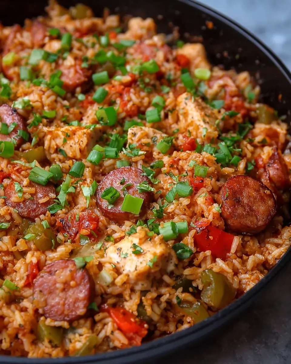 One Pot Chicken and Sausage Jambalaya: Easy Comfort Food Delight