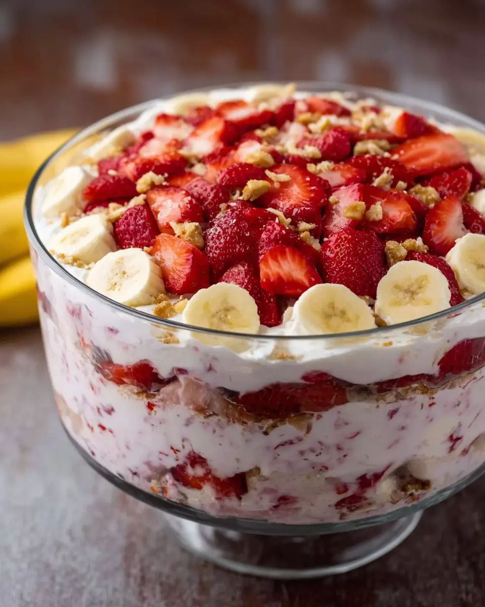 Strawberry Banana Cheesecake Salad: The Best Indulgent Treat