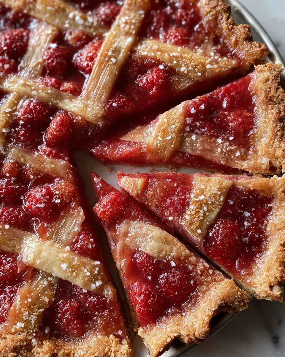 Raspberry Rhubarb Crostata: The Best Rustic Dessert to Savor