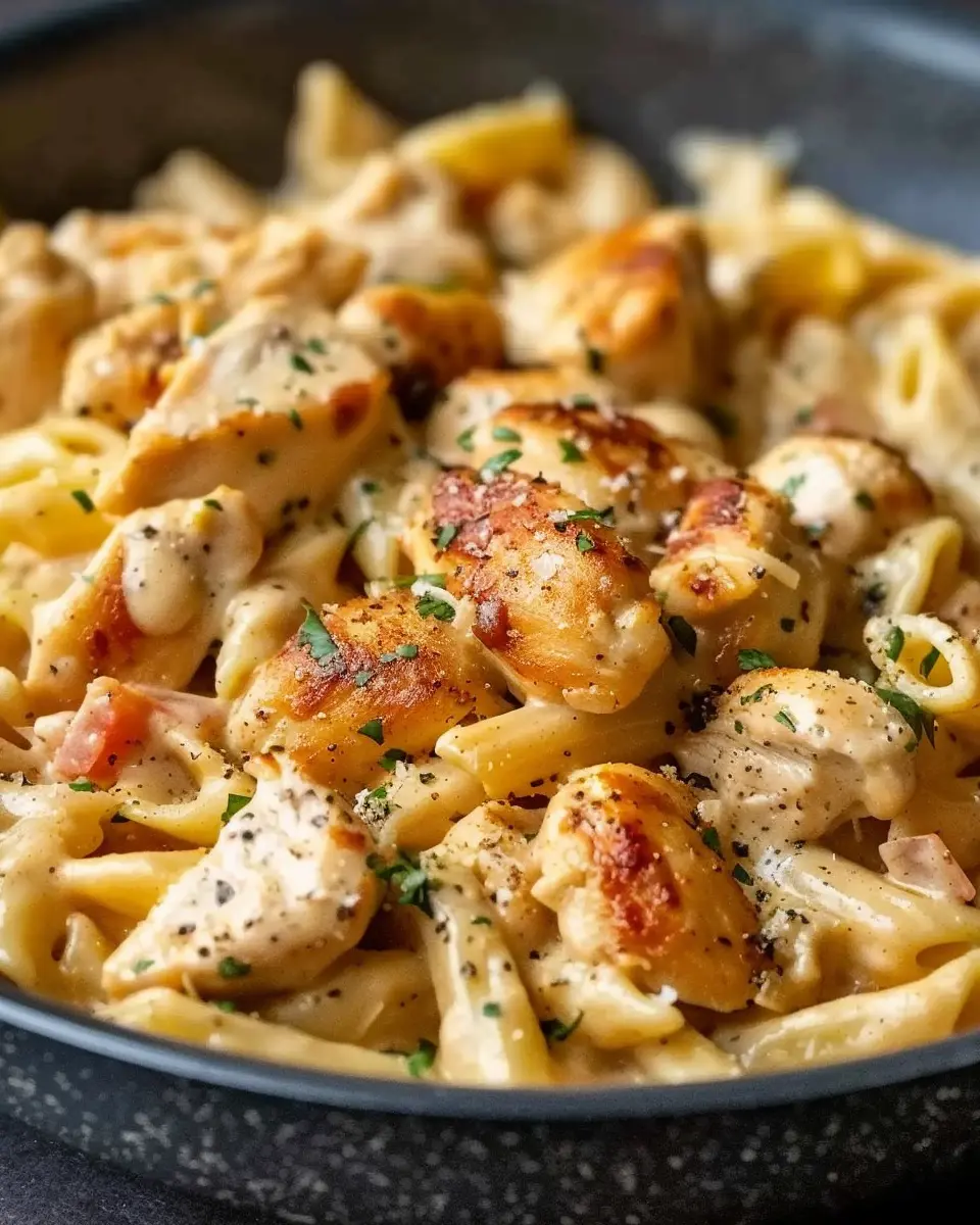 Creamy Cajun Chicken Pasta: Indulgent Dinner with Turkey Bacon