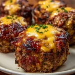 Cheddar Stuffed Meatloaf Muffins