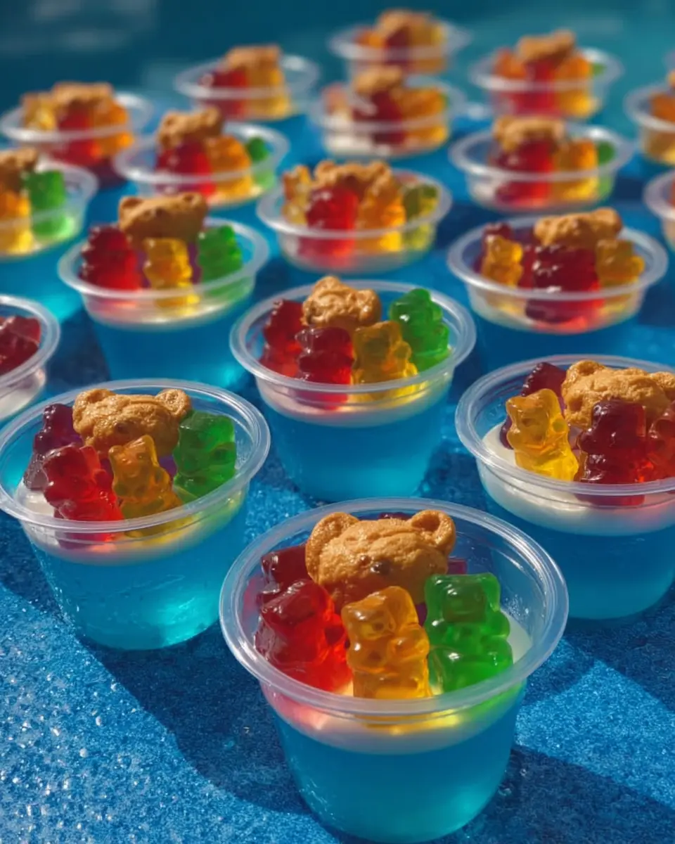 Gummy Bear Pool Party Cups: Easy Treats for Sunny Days