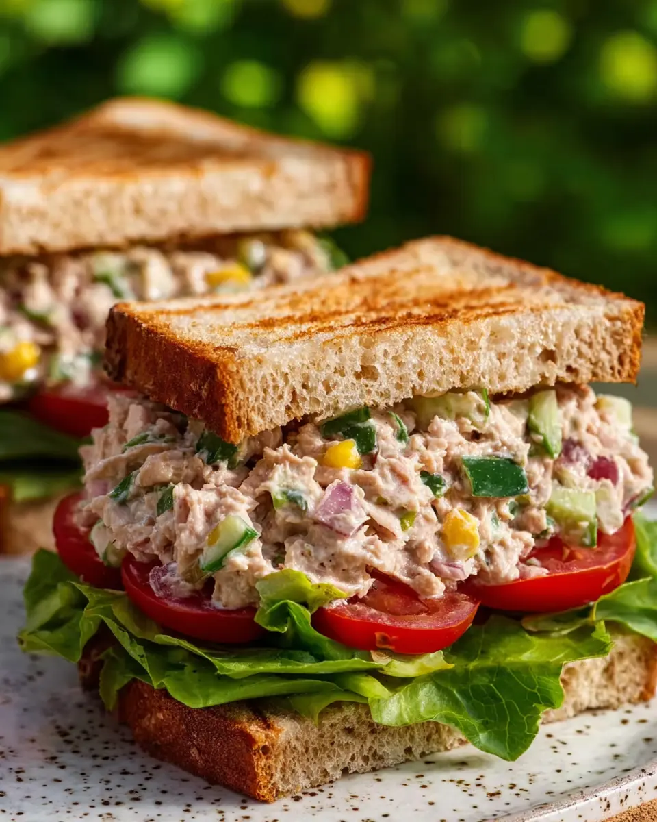 Tuna Salad Sandwich Upgrade: Easy Turkey Bacon and Chicken Ham Twist