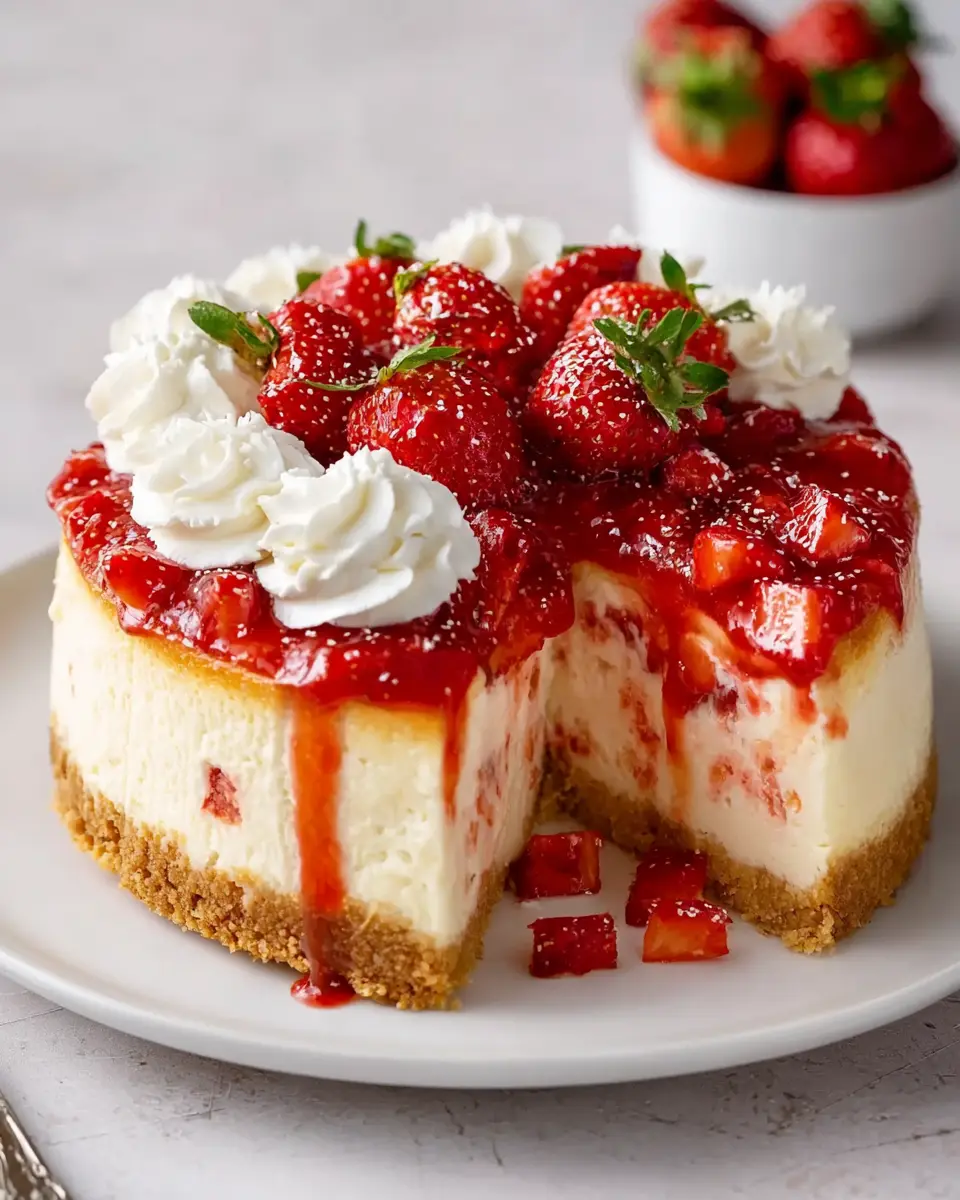Homemade Strawberry Shortcake Cheesecake: The Best Indulgent Delight