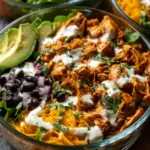 High Protein Fajita Enchilada Cottage Cheese Chicken Bowls