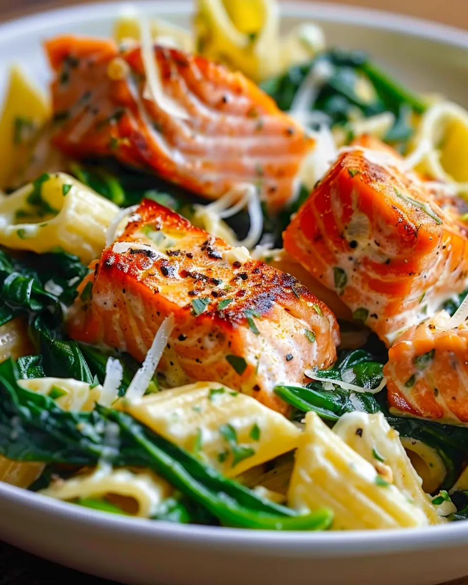 Salmon Spinach Pasta Dish: A Delicious and Healthy Recipe to Try