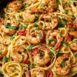 One Pot Creamy Shrimp Linguine Easy Cajun Style