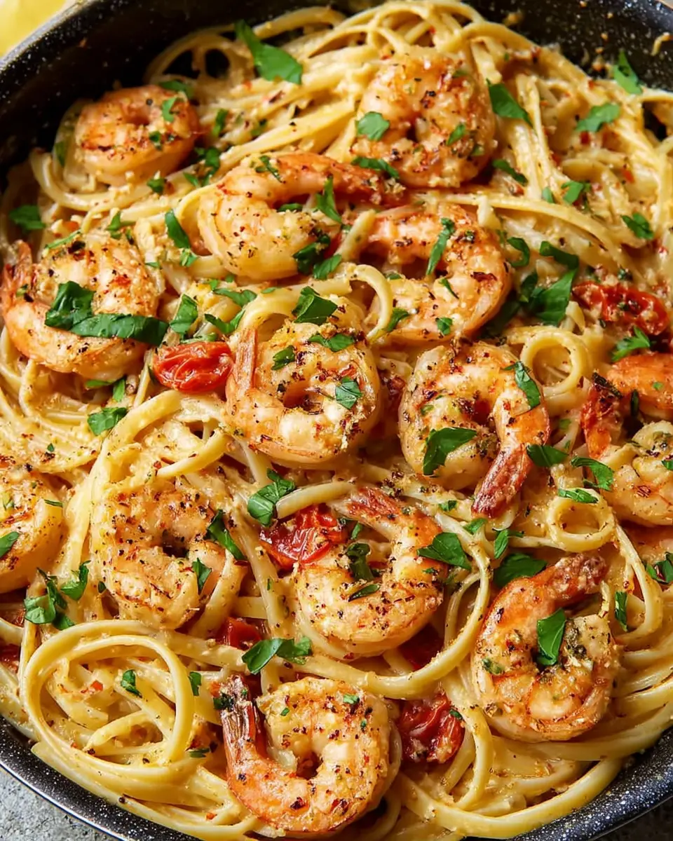 One Pot Creamy Shrimp Linguine Easy Cajun Style for Busy Nights