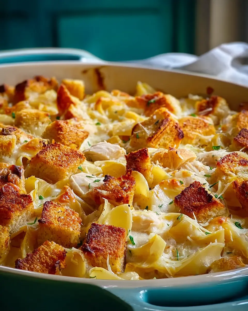 Cheap chicken noodle casserole: Easy comfort food with turkey bacon