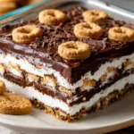 No-Bake Keebler Fudge Stripe Smores Lasagna