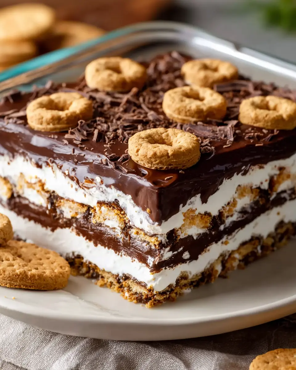 No-Bake Keebler Fudge Stripe Smores Lasagna: Easy Indulgence at Home