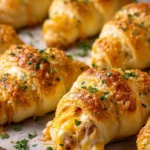 Cheesy Chicken Stuffed Crescent Rolls