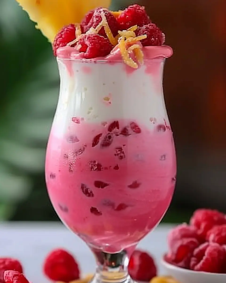 Raspberry Colada Twist: A Refreshing and Easy Summer Treat