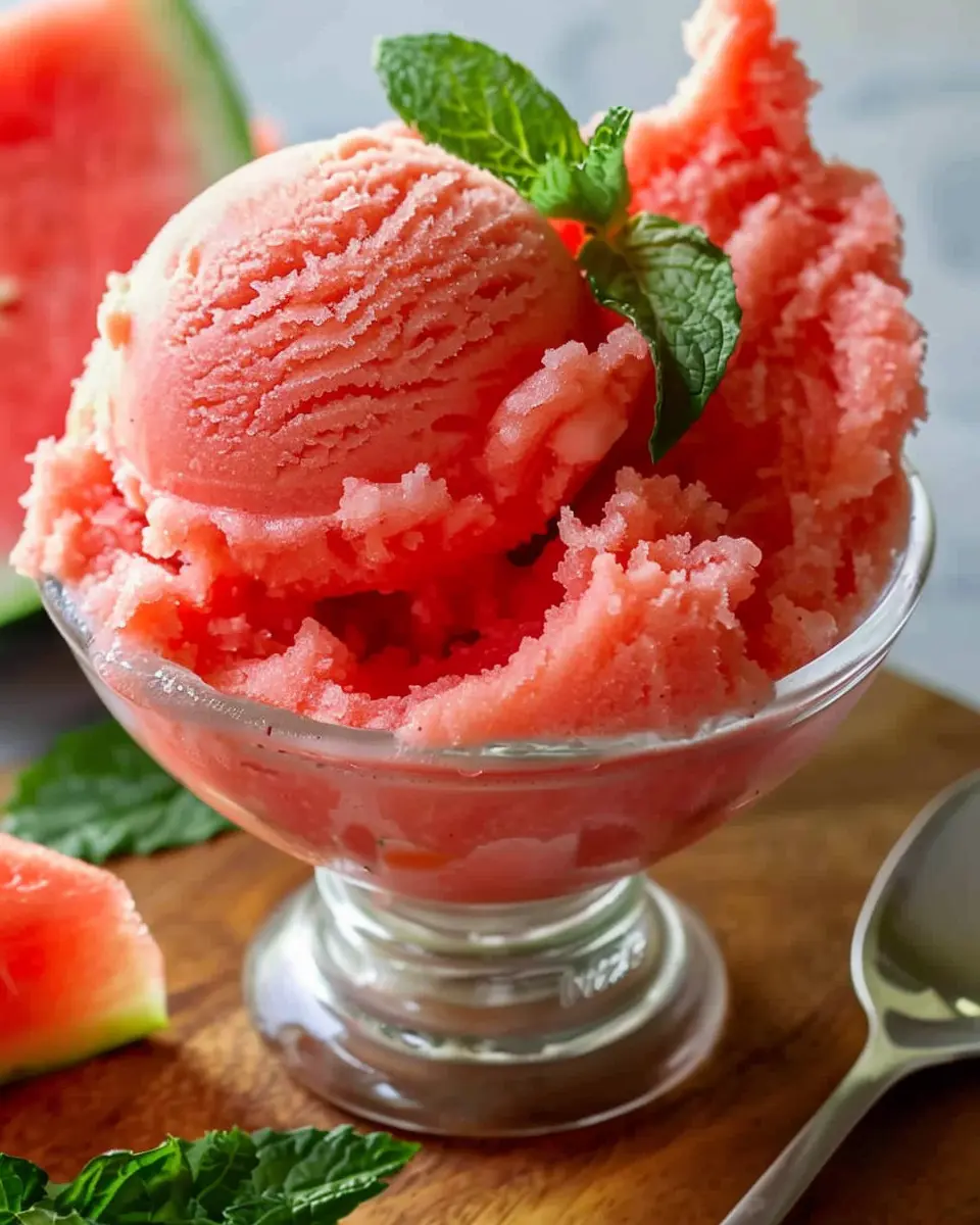 Easy Watermelon Sorbet: A Refreshing Treat for Hot Days