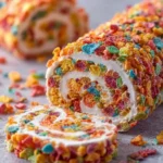 Fruity Pebbles Marshmallow Treat Roll